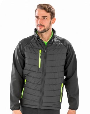 Heren Softshell Jas Result Recycled Compass Padded